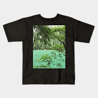 Cabin on the Lake and in the Forest Kids T-Shirt